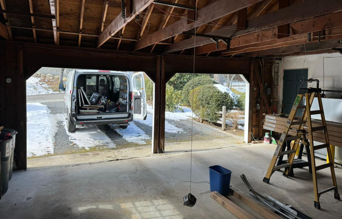 Bluefin garage door repair project