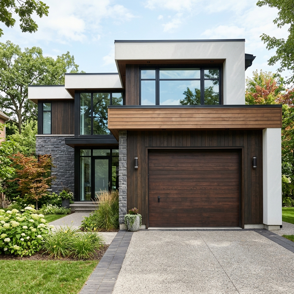 Garage door repair project on Cape Cod